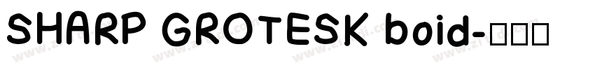 SHARP GROTESK boid字体转换